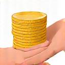 Hände, die Münzen übergeben, symbolisiert finanzielle Nothilfe.